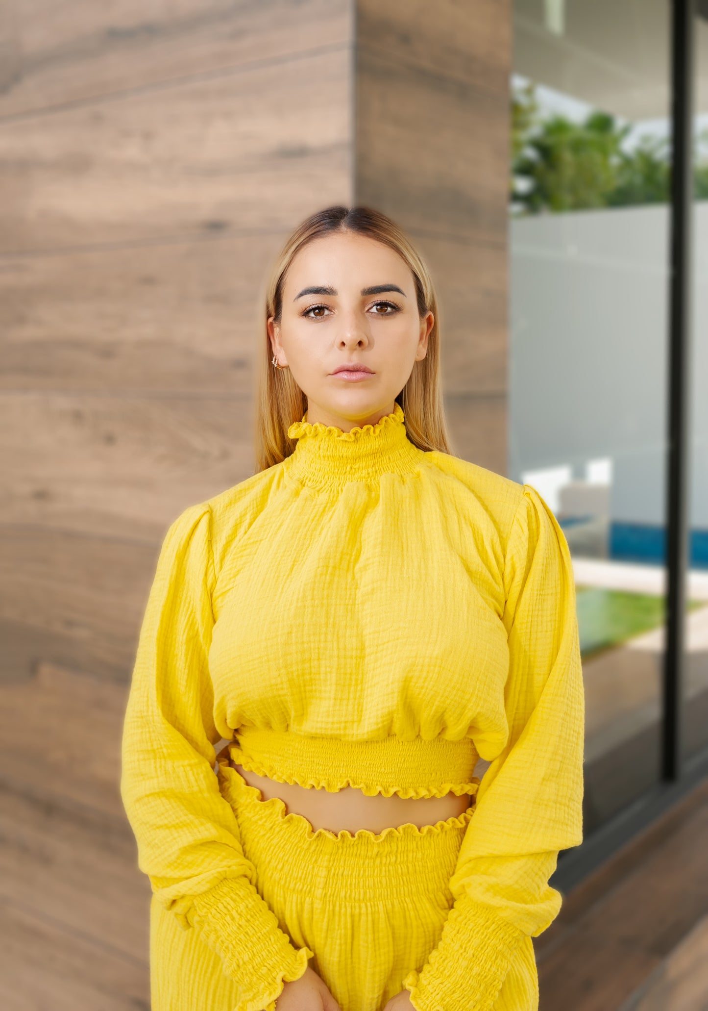 Set Pantalón + Blusa amarillo